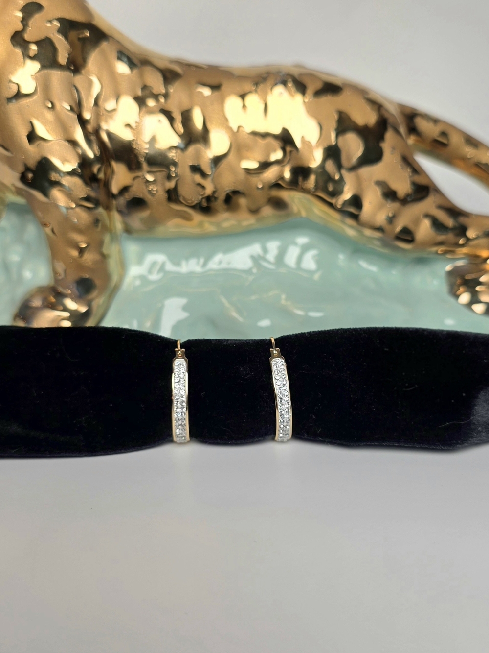 REAL Lab Diamond Pave 18K Gold Filled Hoops ✨️💎